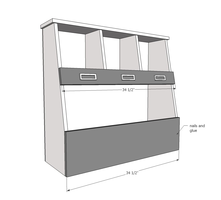 corner toy box plans